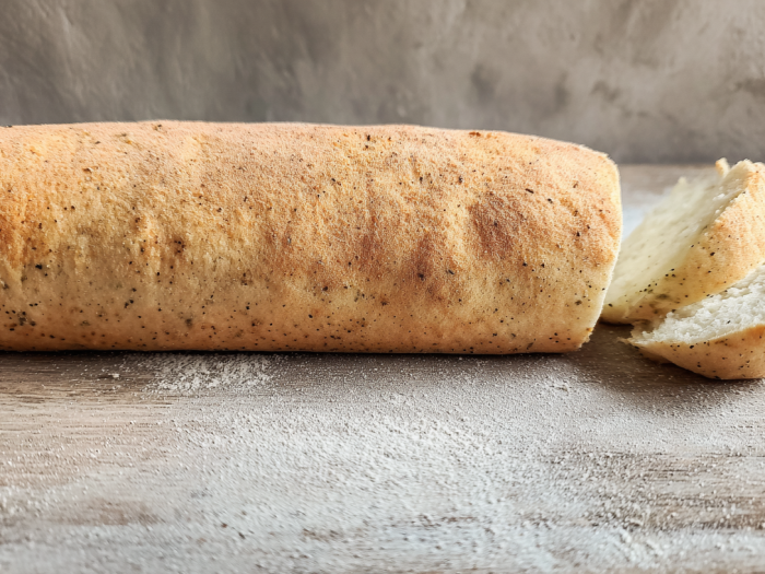 baguette cétogène à base de farine d'amande