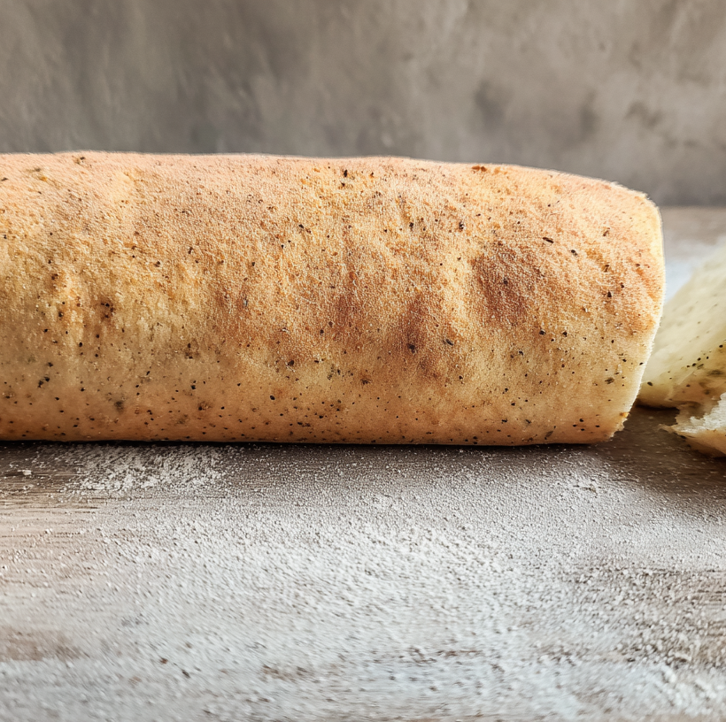 baguette cétogène à base de farine d'amande