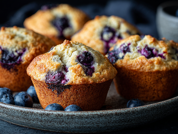 Muffins à la myrtille kéto, version cétogène sans sucre