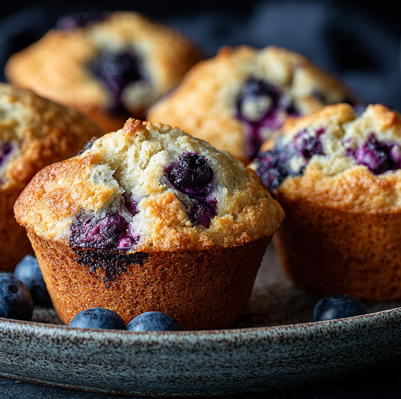 Muffins à la myrtille kéto, version cétogène sans sucre