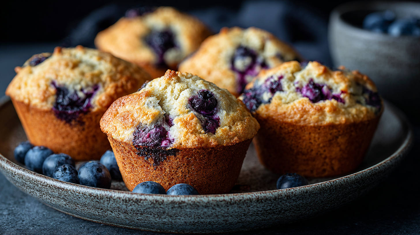 Muffins à la myrtille kéto, version cétogène sans sucre