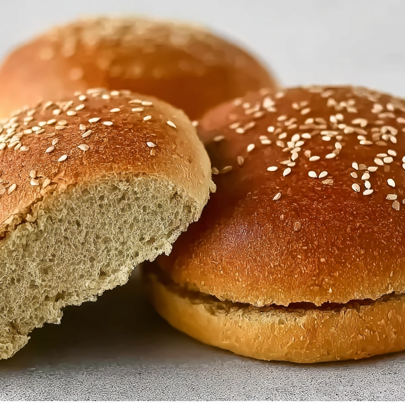 Pain à hamburger kéto, buns cétogènes à base de farine d'amande et aux graines de sésame