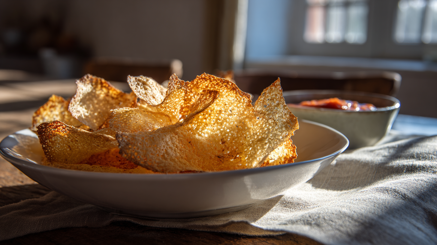 Chips au parmesan, alternative cétogènes aux chips de pommes de terre